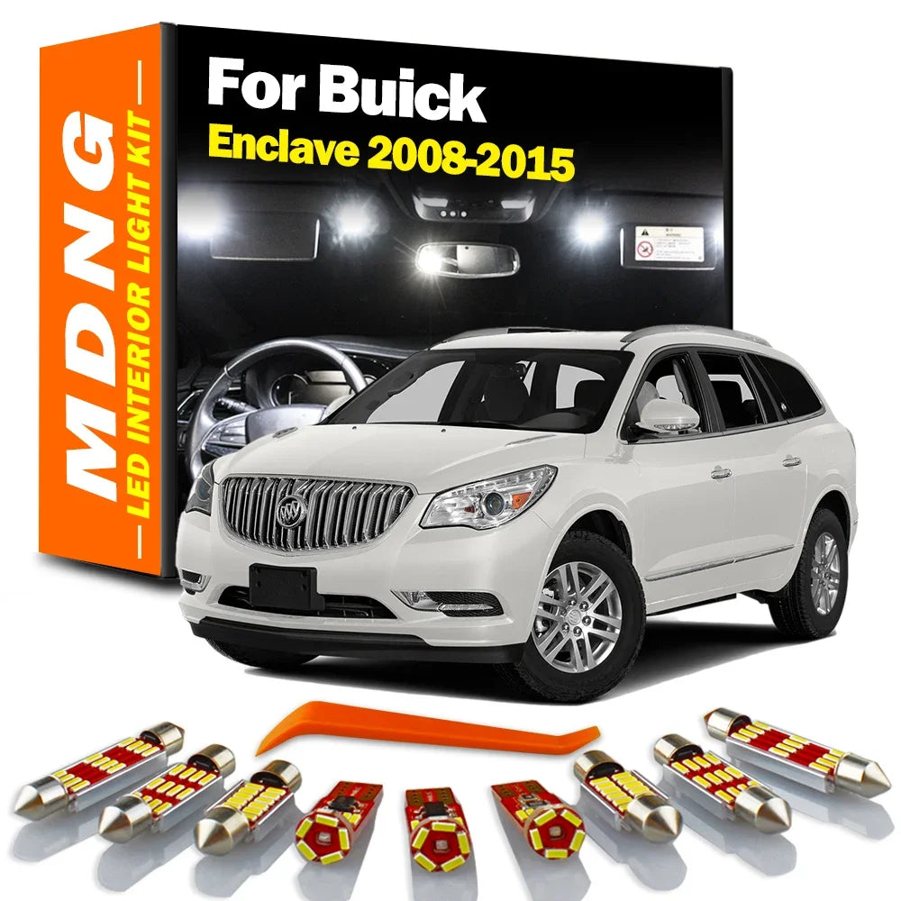 LED Interior Light Kit for Buick Enclave - Canbus Error-Free Bulbs | AUTOKITSHOP