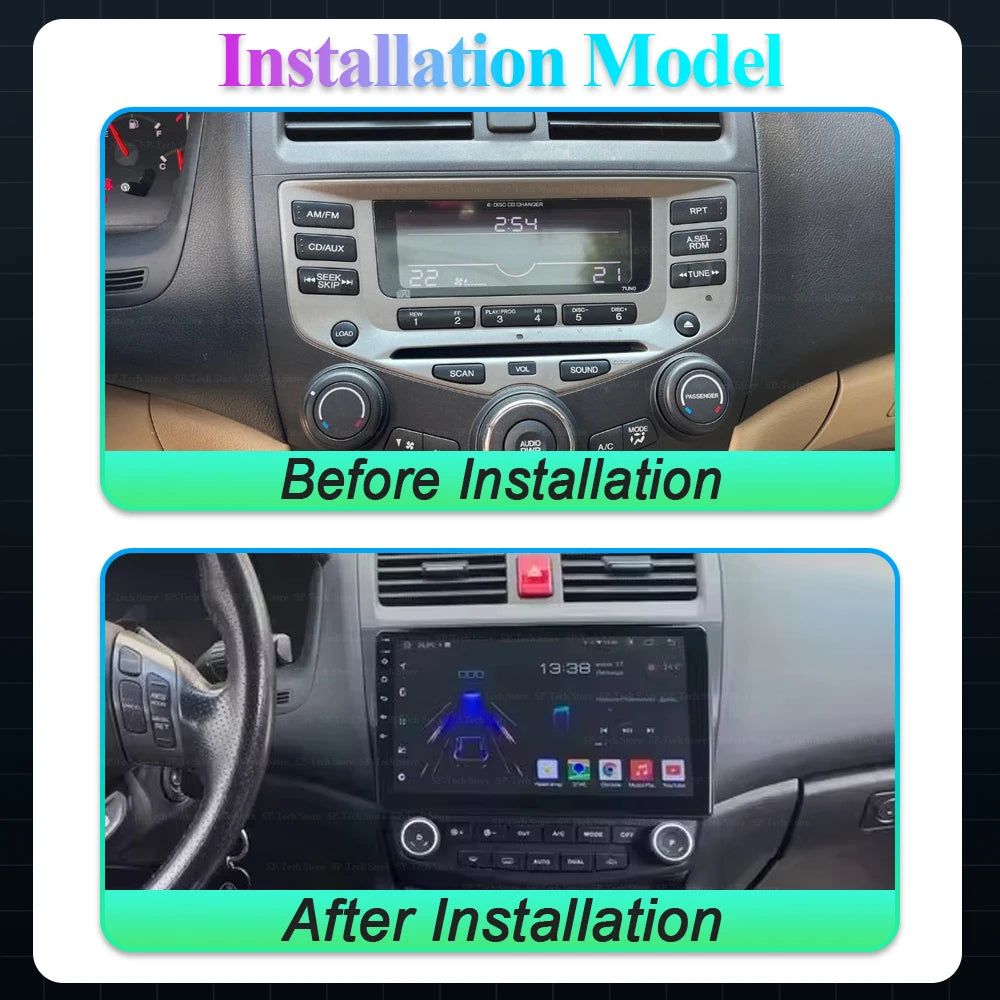 Android 16 Car Radio For Honda Accord 7 2003-2007 Multimedia Video Player Gps 5g Carplay S | AUTOKITSHOP
