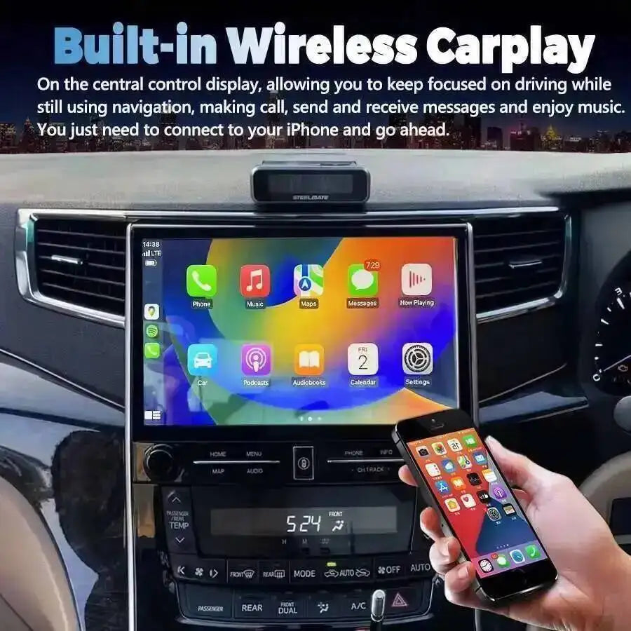 11.5 Inch CarPlay Head Unit Navigation for Toyota VELLFIRE Alphard 2008-2014Screen Multime | AUTOKITSHOP