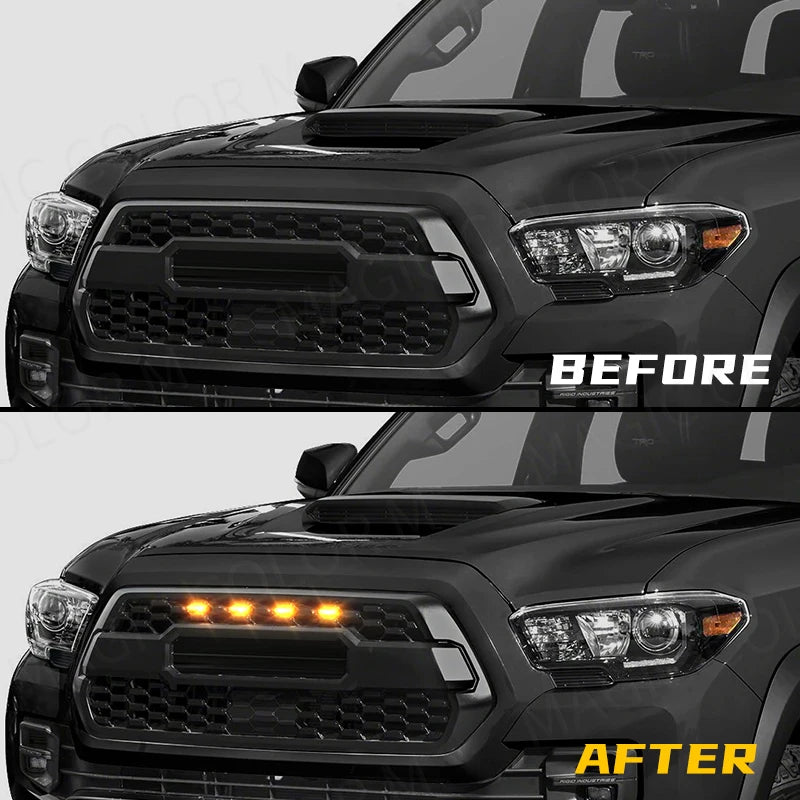 For Toyota Tacoma 2016 2017 2018 2019 2020 Car LED Grille Strobe Light Warning Daytime Run | AUTOKITSHOP