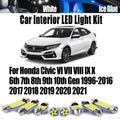 LED Interior Light Kit for Honda Civic VI VII VIII IX X 6th 7th 8th 9th 10th Gen 1996- 2019 - Canbus Dome Map Door Tr...