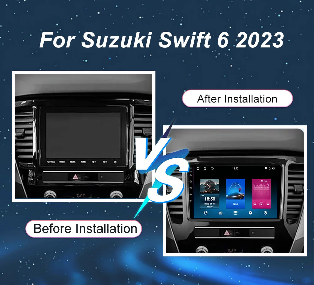 Android 15 Radio Stereo Carplay For Suzuki Swift 6 2023 Auto Multimidia Video Player GPS N