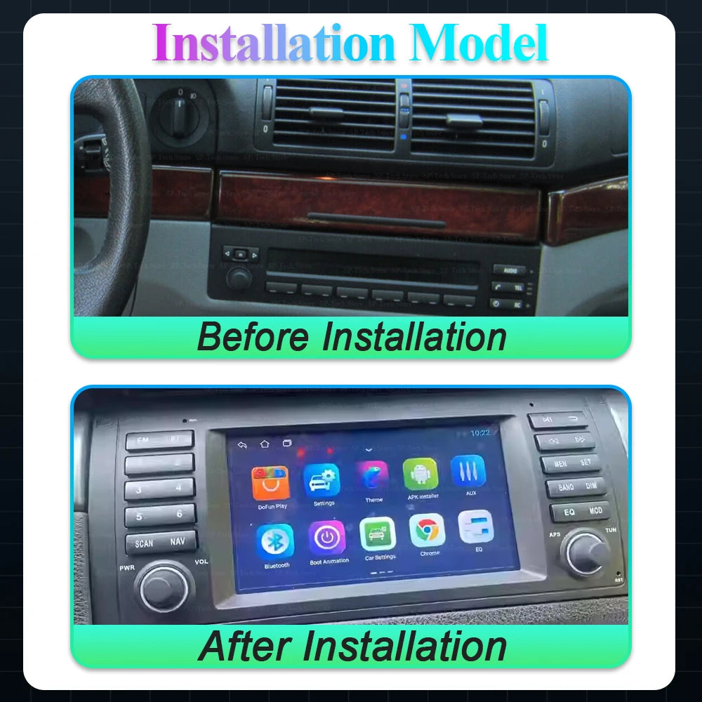 Android 16 For Bmw 5 Series E39 X5 E53 M5 Car Radio Multimedia Video Player Gps navigation | AUTOKITSHOP