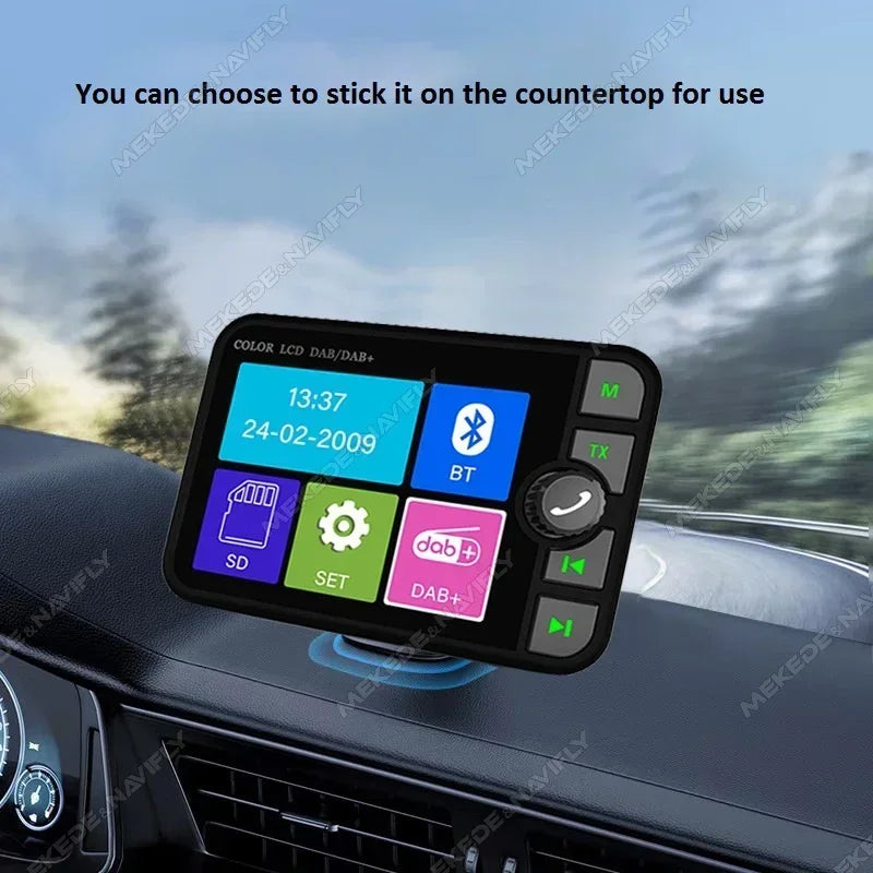 2.4 Inch DAB Radio Receiver LCD Color Screen MP3 Music Player FM Transmitter Receiver DAB+ | AUTOKITSHOP
