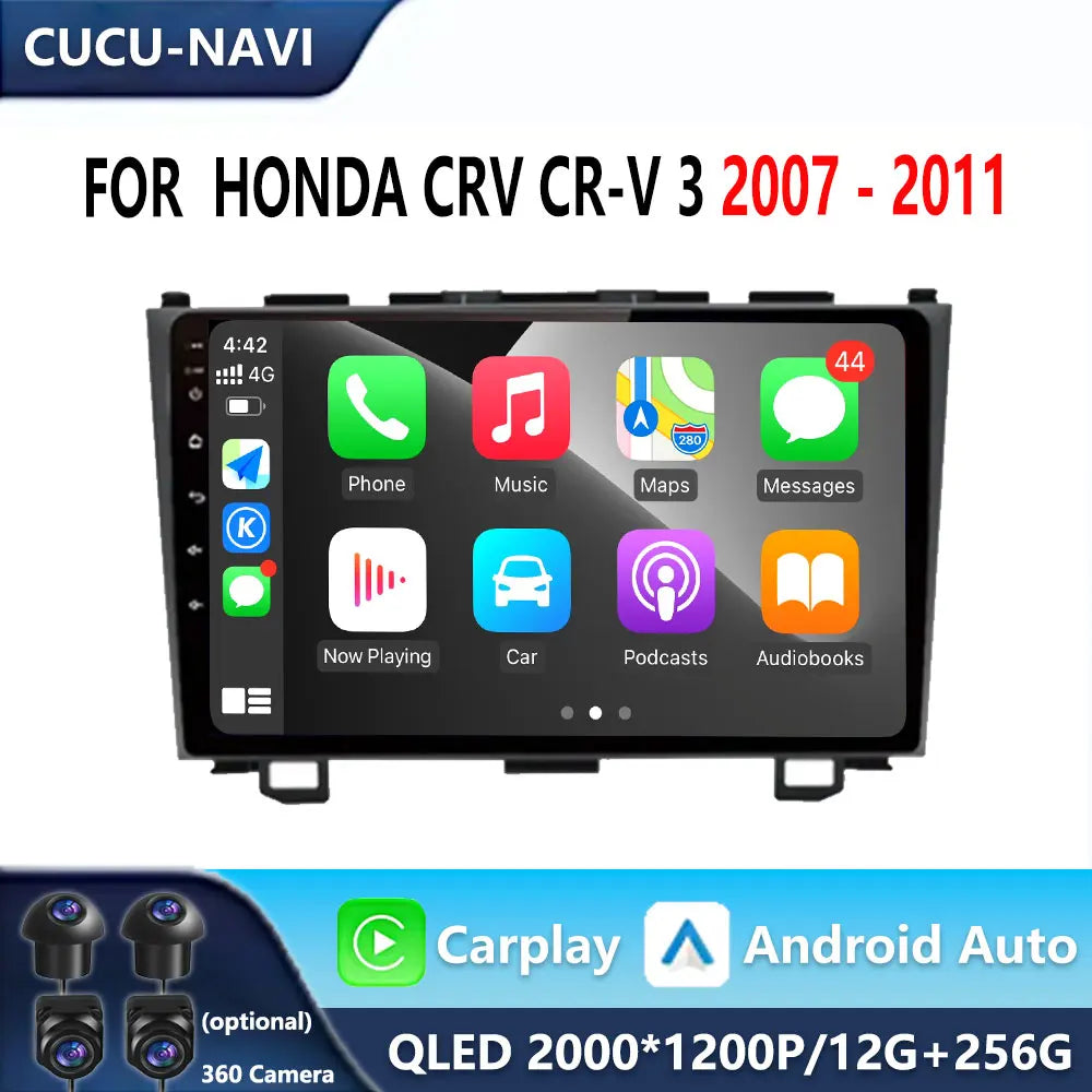 Android System Wireless Carplay For Honda CRV CR-V 3 2007 - 2011 Car Radio Multimedia Play | AUTOKITSHOP