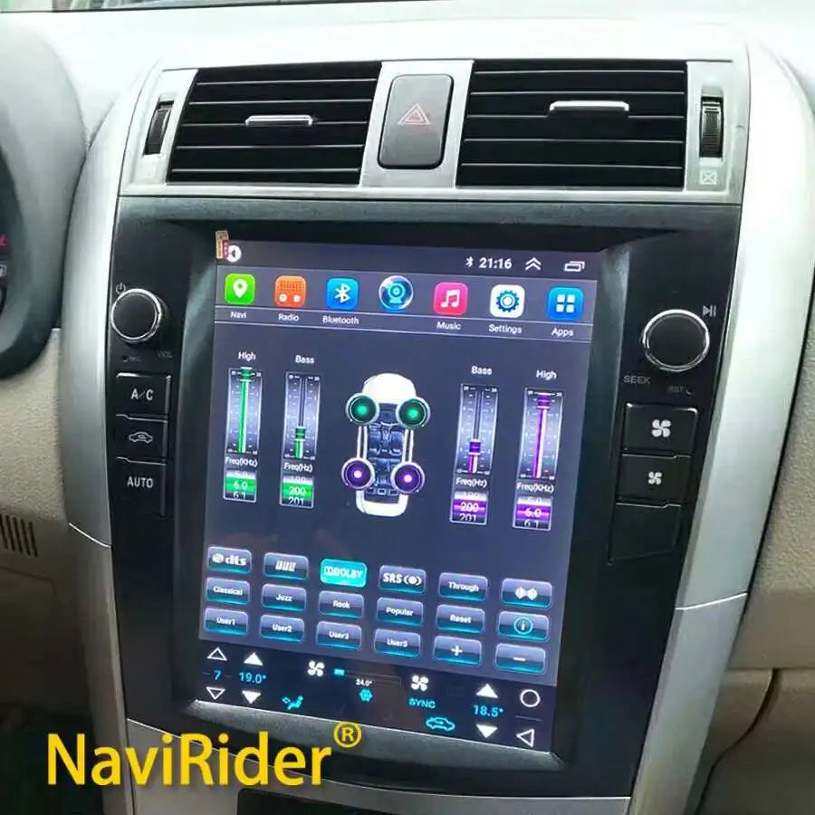 256GB ROM Android 13 Car Radio For TOYOTA Corolla 2007-2013 Car Multimedia GPS Navigation
