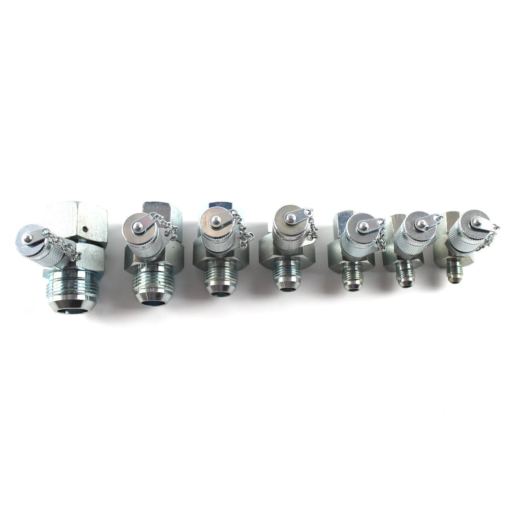 7x/set Hydraulic Swivel Run tees JIC 37° Series Test Coupling Point 1-5/16, 1-1/16, 7/8, 3