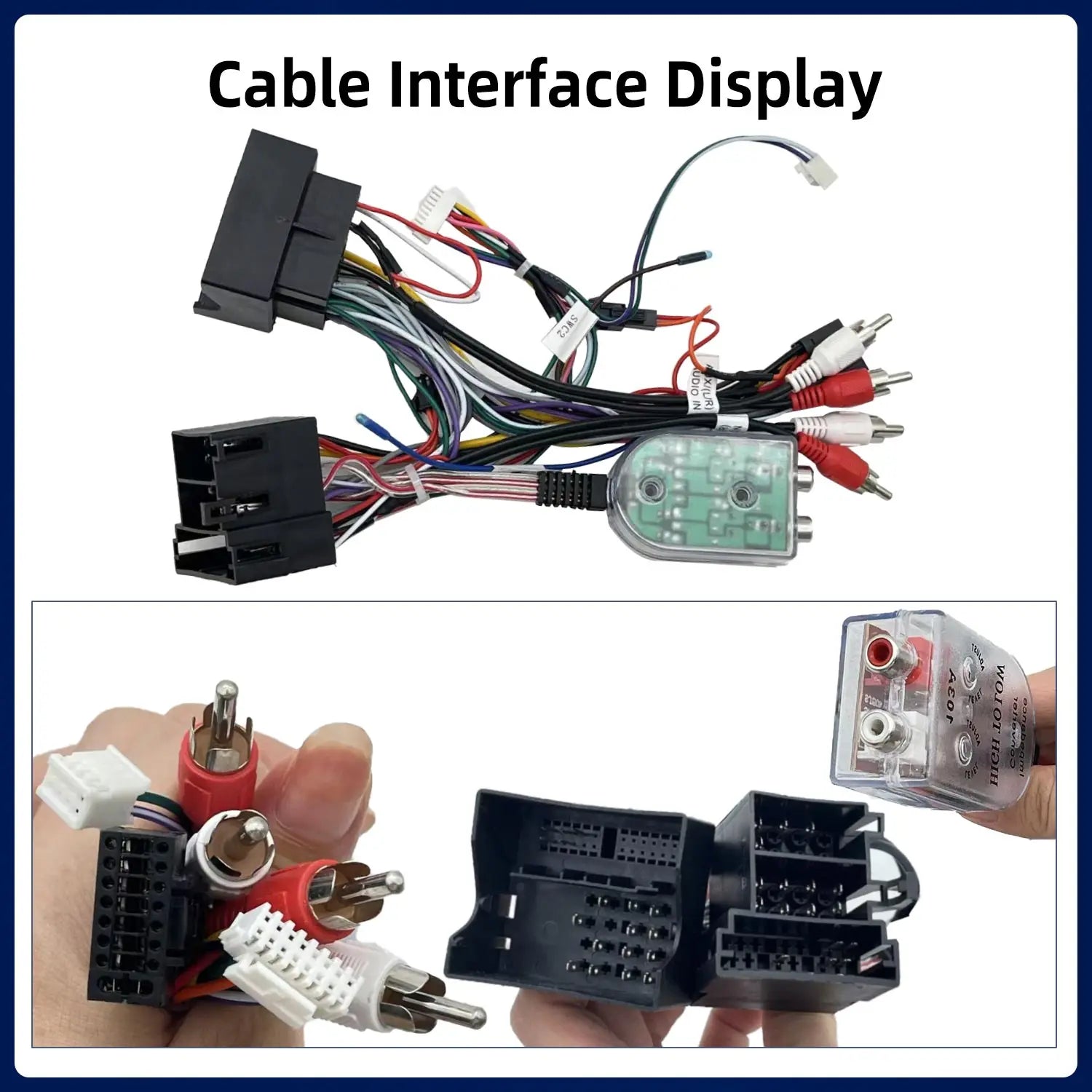 Car radio power harness audio converter and protocol box suitable For Audi TT A3 S3 RS3 A4