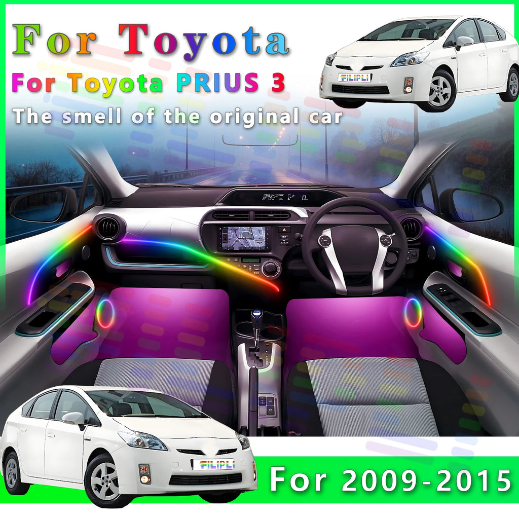 RGB - Ambient Light - for Toyota 2009-2015 - App Control - Car Interior Lighting | AUTOKITSHOP