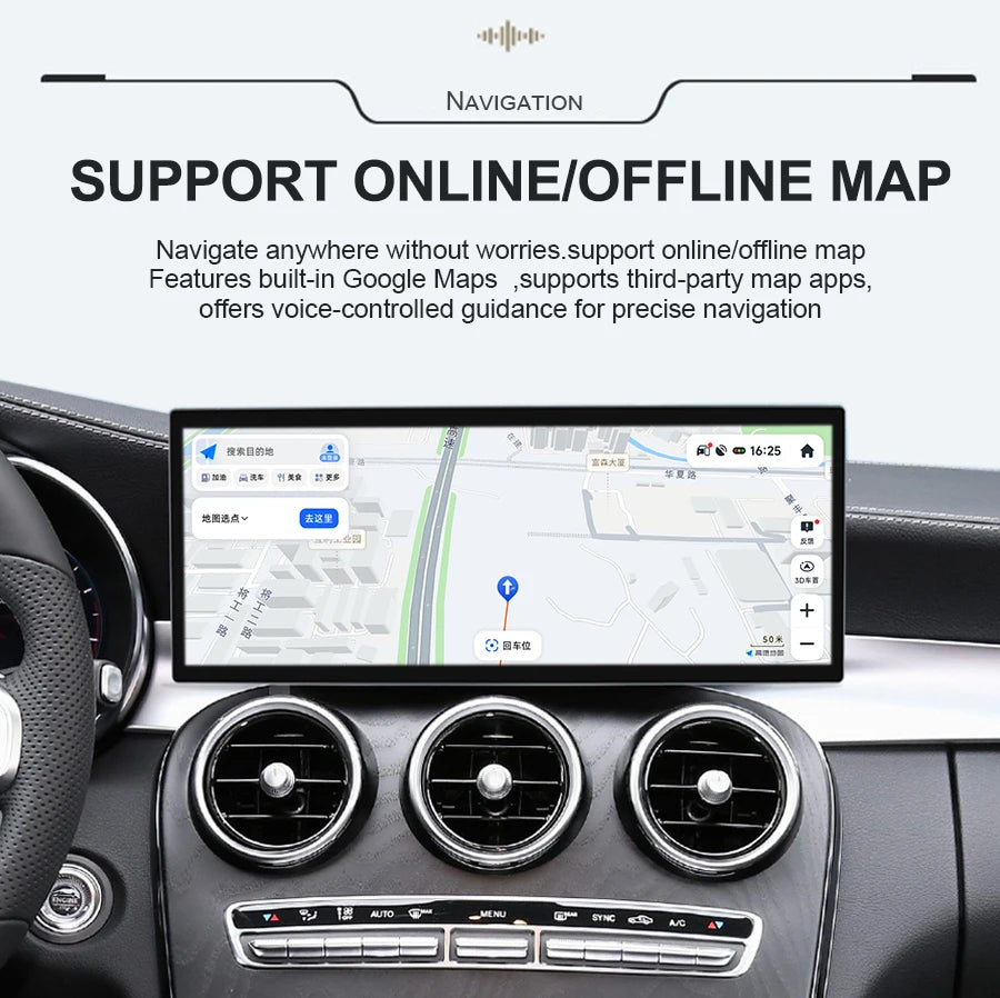 15.8inch Android Touch Screen FOR BENZ GLA X156 2013-2015 GPS Navigation Multimedia Video
