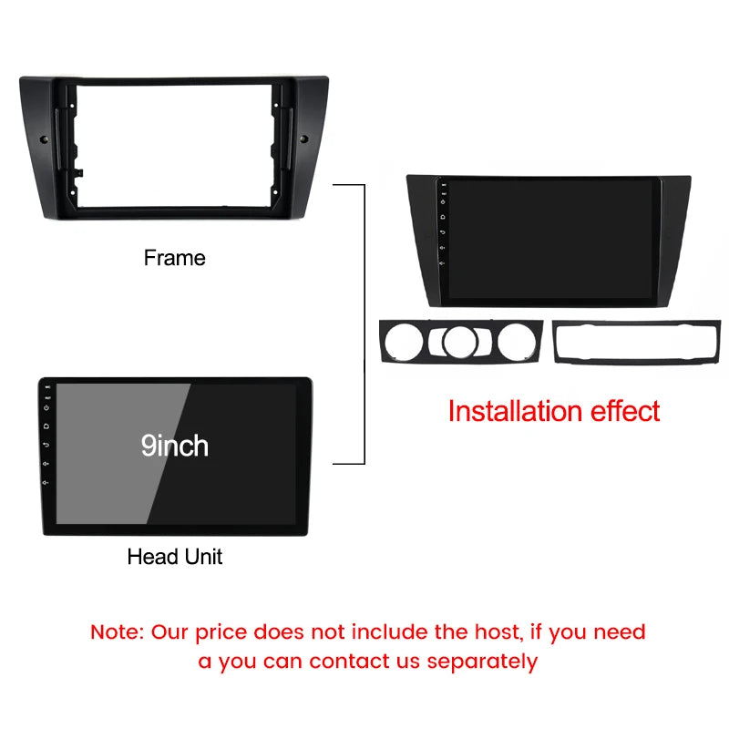9 Inch Car Radio Fascia Frame Adapter for Toyota RAV4 Rav 4 2005-2013 Android 2Din Player  | AUTOKITSHOP