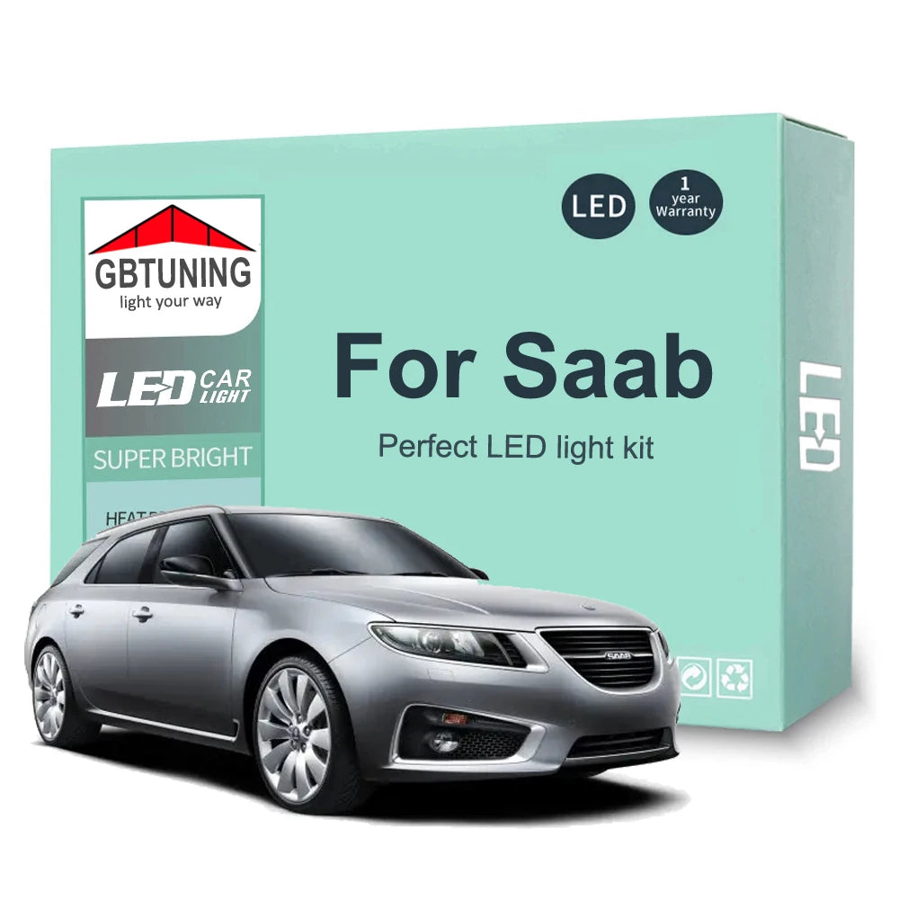 LED Interior Light Kit for Saab 9-3 9-5 9-2X 9-7X 1999-2010 - Canbus Dome Map Door Trunk Bulbs | AUTOKITSHOP