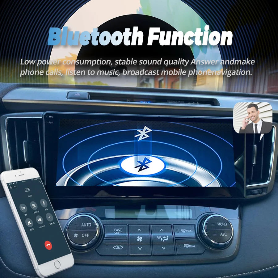 10.25" Android Screen For Toyota RAV4 RAV 4 Xa40 2012-2019 Stereo GPS Carplay Autoradio Ca