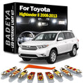 BADEYA 15Pcs Car Accessories LED Interior Trunk Dome Reading Light Kit For Toyota Highland