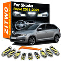 ZITWO 10Pcs Canbus No Error Interior LED Light Kit For Skoda Rapid 2011- 2017 20 for Skoda 2011-2017 - Canbus LED Car Li