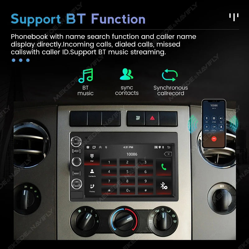 For Ford F150 F250 F350 Fusion Mustang Explorer Edge Focus Android 15 Car Radio Central Mu