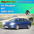 HID D2S 35W Xenon 6000K Auto Lamp Car Headlight Bright White Upgrade For Peugeot 407 2004