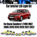 LED Interior Light Kit for Dacia Sandero 1 2 MK1 MK2 2008-2016 - Canbus Dome Map Door Trunk Bulbs | AUTOKITSHOP