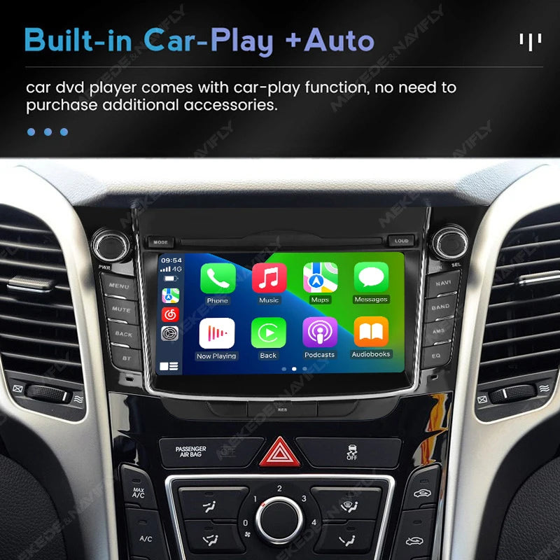 7 inch Android 13 OS Car Radio For Hyundai i30 Elantra GT 2011 - 2017 Car play Auto Multim