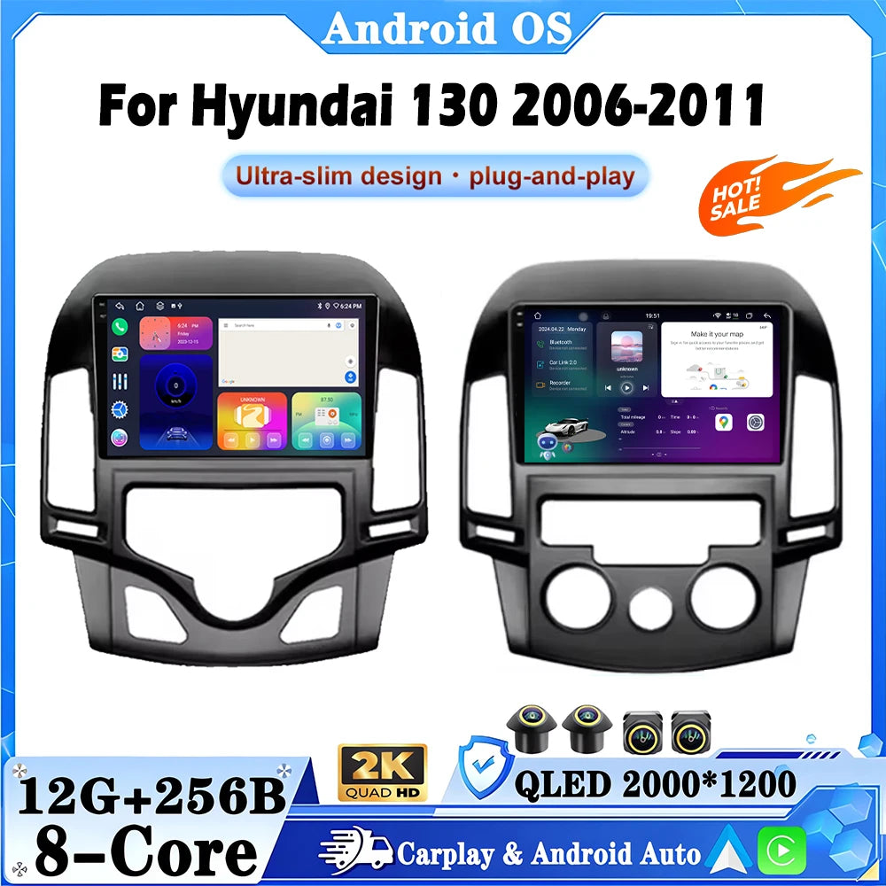 Android 16 for Hyundai 130 2006 2007 2008 2009 2010 2011 Car Radio Multimedia Player DSP S
