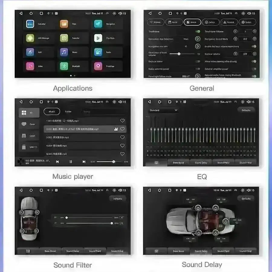 7inch Car Radio Video Player For Buick GL8 Regal Enclave Android Screen CarPlay Stereo Car
