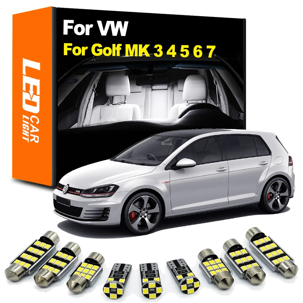 LED Interior Light Kit for Volkswagen VW Golf 3 4 5 6 7 MK3 MK4 MK5 MK6 MK7 GTI GT Canbus Car Bulb Indoor Dome Readin...