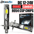 H1 LED Headlight Bulb 2Pcs 1:1 Car Lamp Plug&Play 6000K Mini for Auto Super Bright Light 1