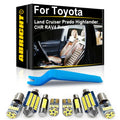 LED Interior Light Kit for Toyota Land Cruiser 100 Prado 120 150 Highlander CHR RAV4 Prius Avensis Corolla Auris - Ca...