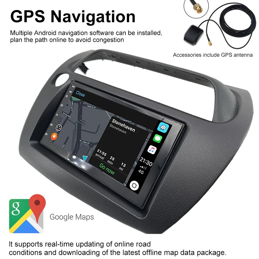2Din Car Radio With Screen Carplay For Honda CIVIC 2008 Hatchback Stereo Multimedia Player