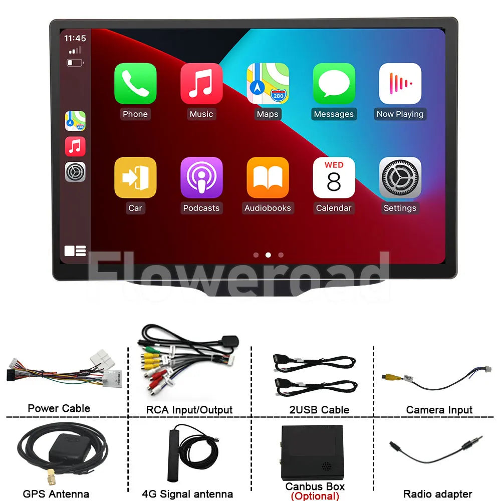 13 Inch Carplay Screen Multimedia Video Player Android 15 For Jeep Renegade 2016-2020 Port | AUTOKITSHOP