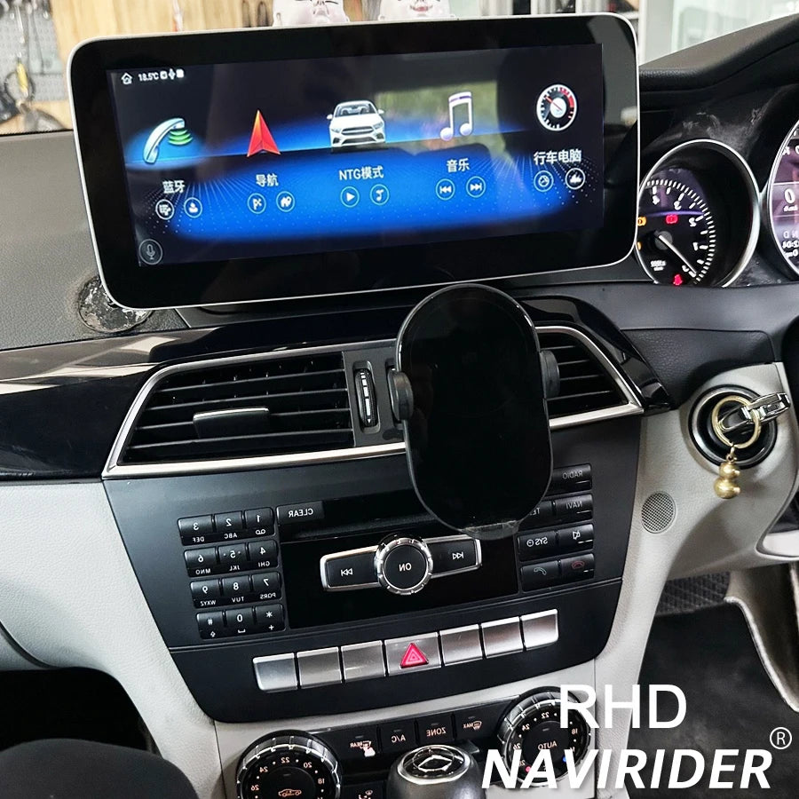10.25Inch RHD Navi Stereo For Mercedes Benz C Class W204 2011-2014 CarPlay BT Android 14 w