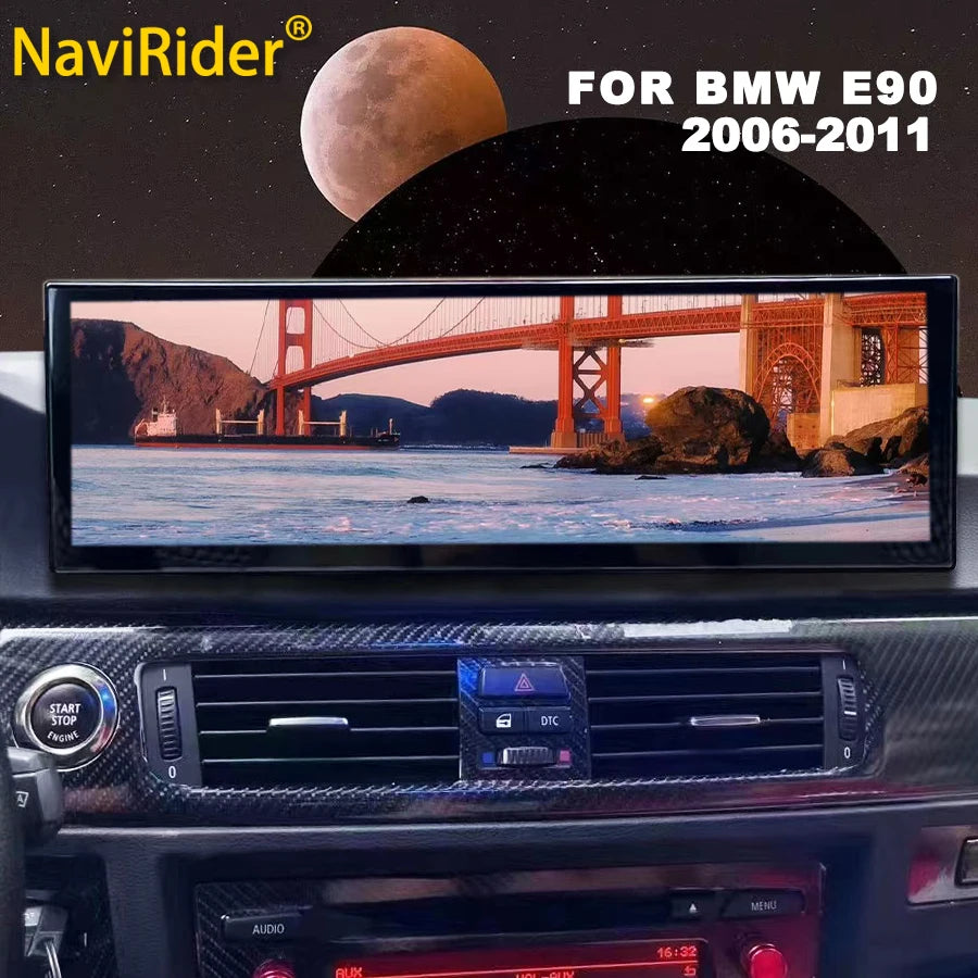 14.9" Android 14 Car Radio For BMW E90 2006-2011 Auto Stereo GPS Navigation Multimedia Vid