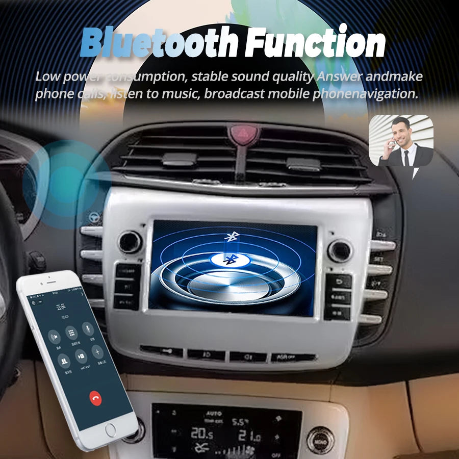 Android Screen AI Voice Control Car Radio For Lancia Delta 2009-2019 Carplay Multimedia Pl