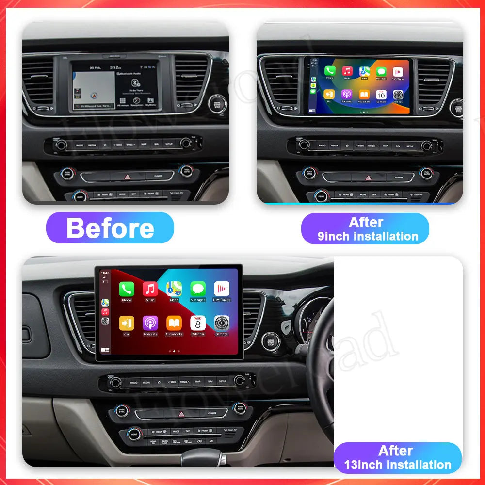 13.3 Inch 2K Qled Carplay Android 15 For Kia carnival android all-in-one 2014-2020 Auto Ra | AUTOKITSHOP