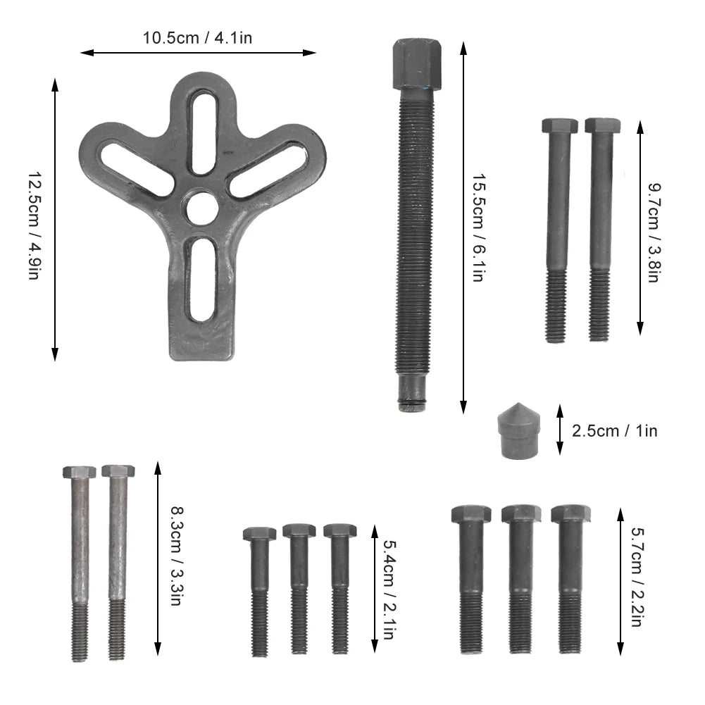 Car Steering Wheel Puller Kit Remover Harmonic Balancer Gear Pulley Car Repair Tool Harmonic Bal - Automotive LED Light