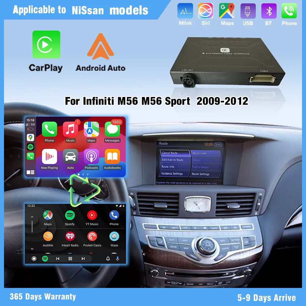 RGB - Ambient Light - for Infiniti M56 2009-2012 - App Control - Car Interior Lighting