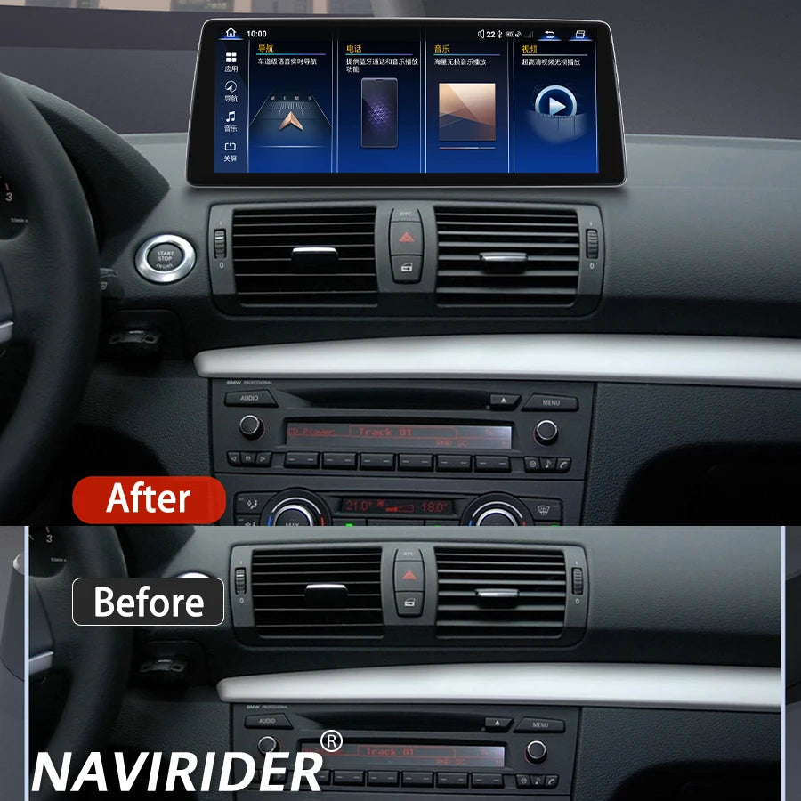 Car Multimedia Video Player HU Screen For bmw 1 Series E81 E82 E87 E88 2004-2014 Navirider