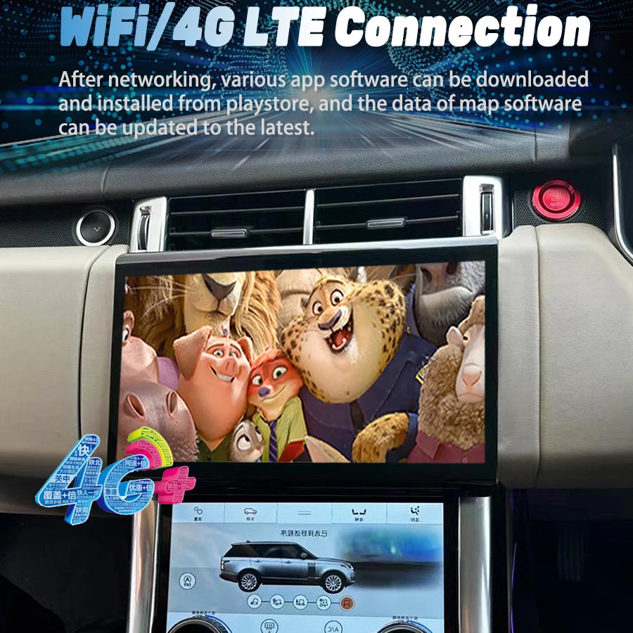 12.8'' Qled Screen For Land Rover Range Rover Vogue Sport RHD Android 13 Car GPS Multimedi | AUTOKITSHOP