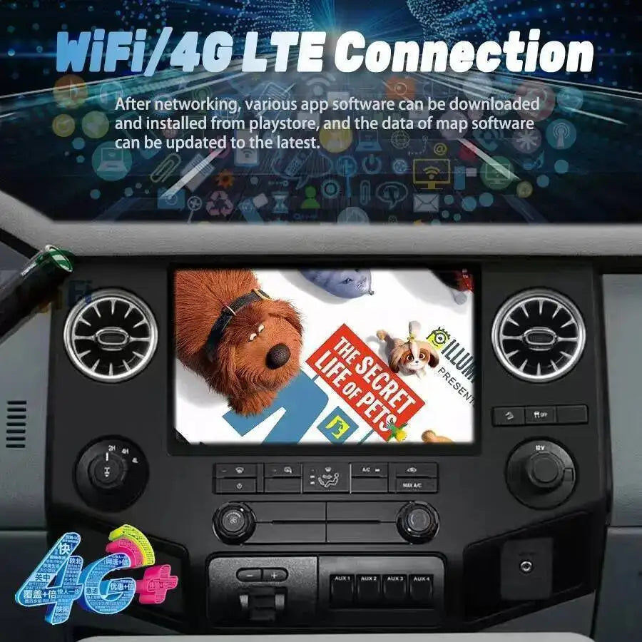 Carplay Navigation GPS Stereo For Ford F150 F250 F350 F450 F650 2009-2014 Car Radio 12.5"  | AUTOKITSHOP