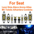 LED Interior Light Kit for Seat Leon 1M 1P 5F Ibiza 6L 6J 6P Ateca Arona Exeo ST Altea Mii Toledo Alhambra Cordoba Ca...
