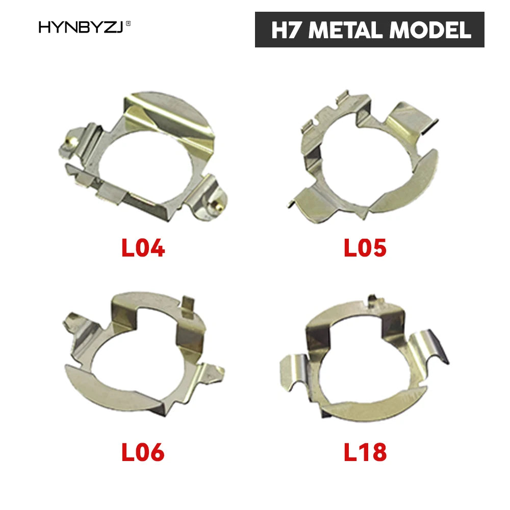 HYNBYZJ H7 H1 LED Headlight Adapter 2Pcs H7 Bulb Holder Car Socket Base - Automotive LED Light