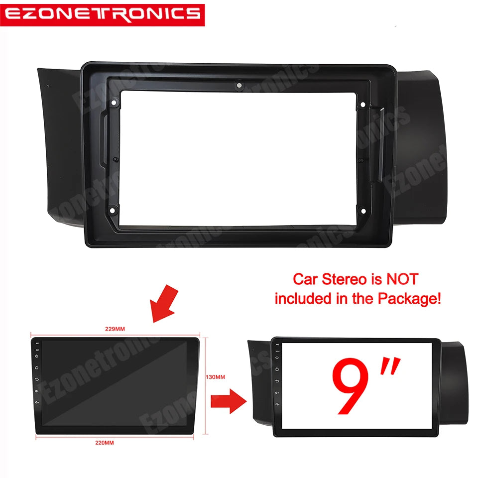 2Din Car DVD Frame Audio Fitting Adaptor Dash Trim Kits Facia Panel 9inch For Subaru BRZ 2
