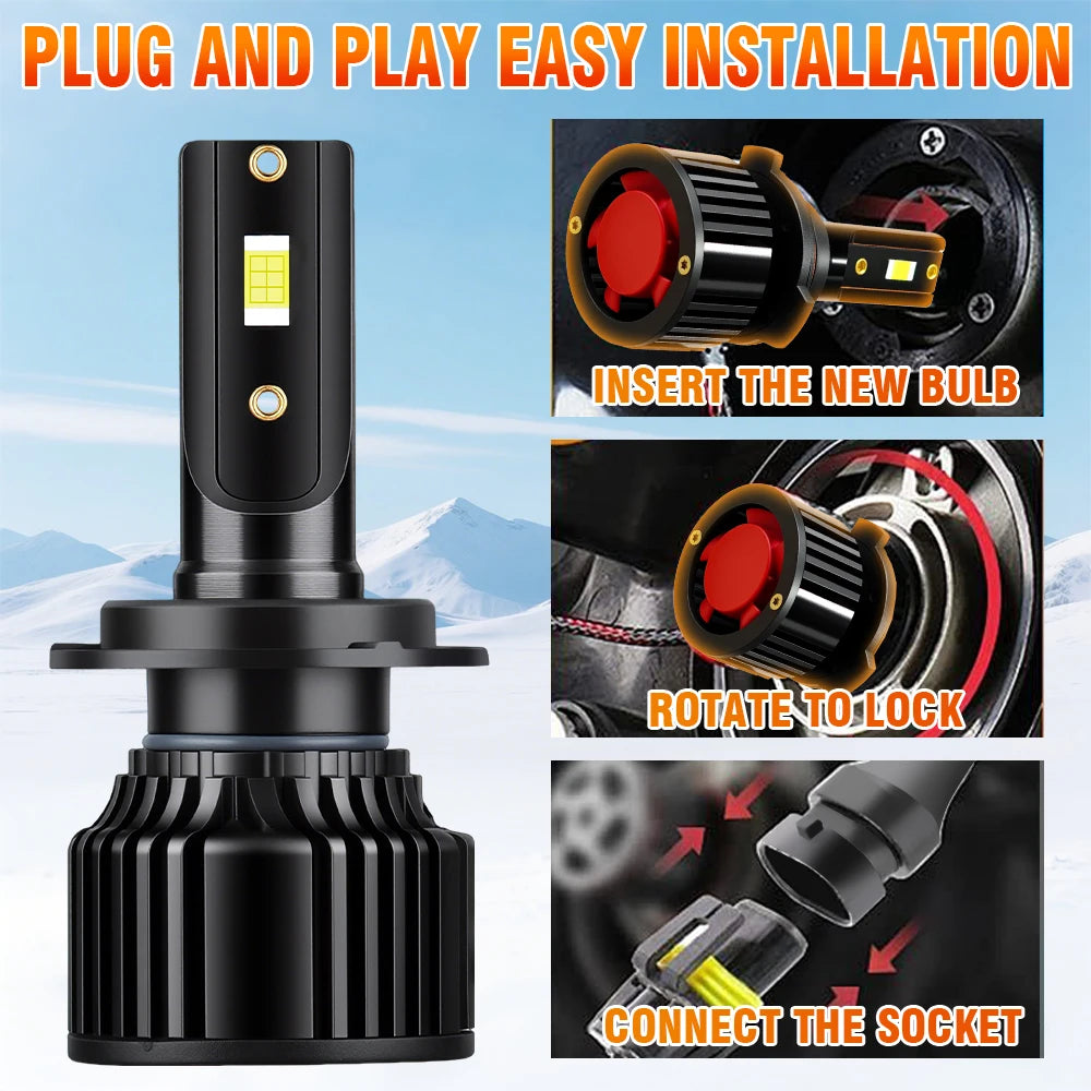 30000LM 150W High Low Beam H7 H11 LED Headlight 6000K For Volvo XC90 2003 2004 2005 2006 2