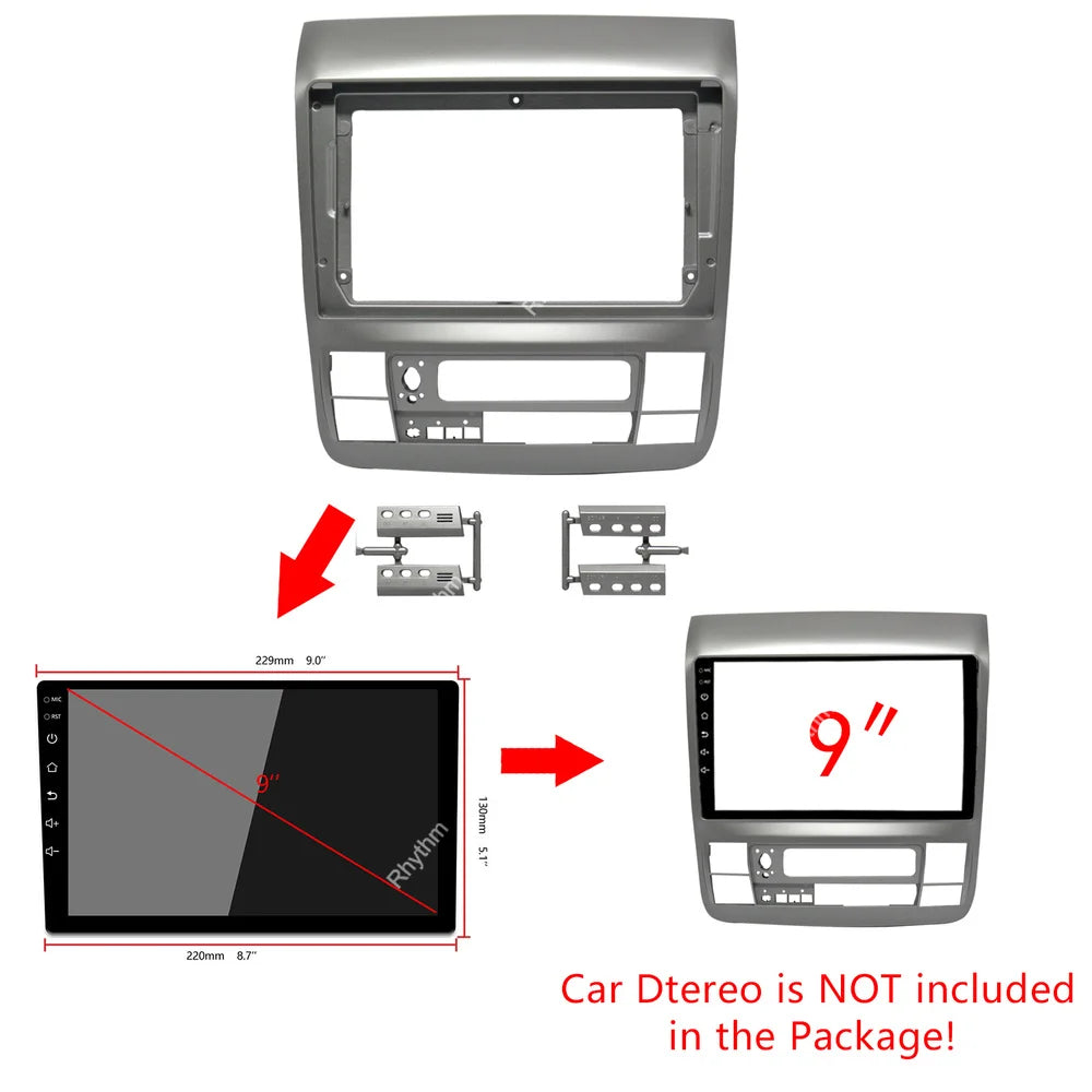 9 Inch Car Fascia For Toyota Alphard 2002-2009 Stereo 1din 2din Radio Panel Dash Installat | AUTOKITSHOP
