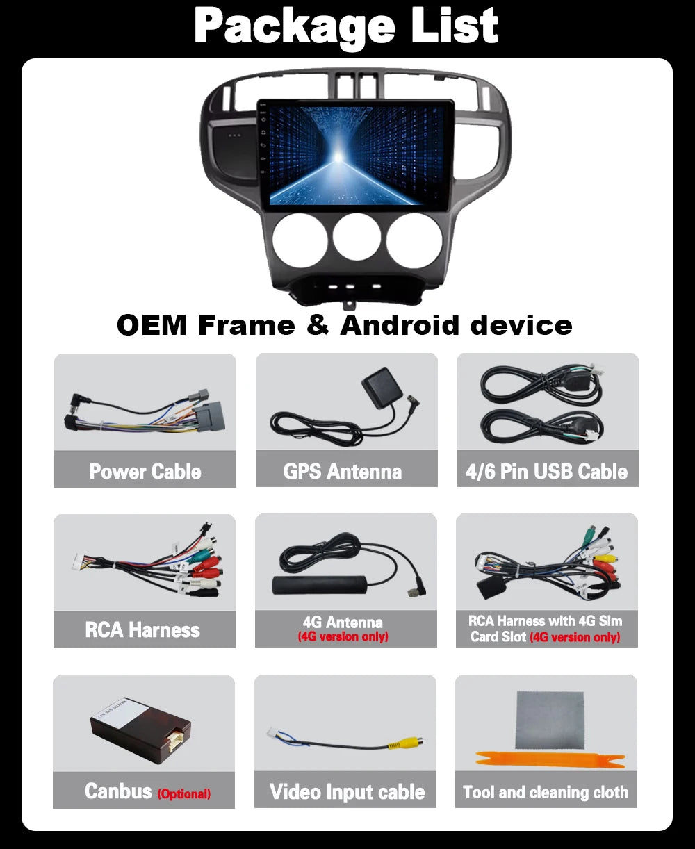 Android 14 Multimedia Video Player Car Radio Navigation GPS For Hyundai Matrix 2001 - 2010