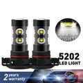 H16 5202 PSX24W Fog Light 6000K White High Power LED Driving Bulb DRL LED Car Headlight 50