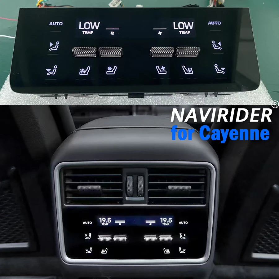 Rear Seats Air Conditioning Panel For Porsche Cayenne 2024 LCD Climate Control Panel No Pr