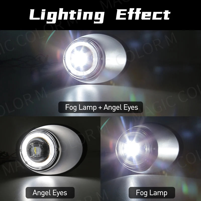 LED Fog Light Angel Eyes For Toyota Tacoma Tundra Sequoia 2005 2006 2007 2008 2009 2010 20 | AUTOKITSHOP