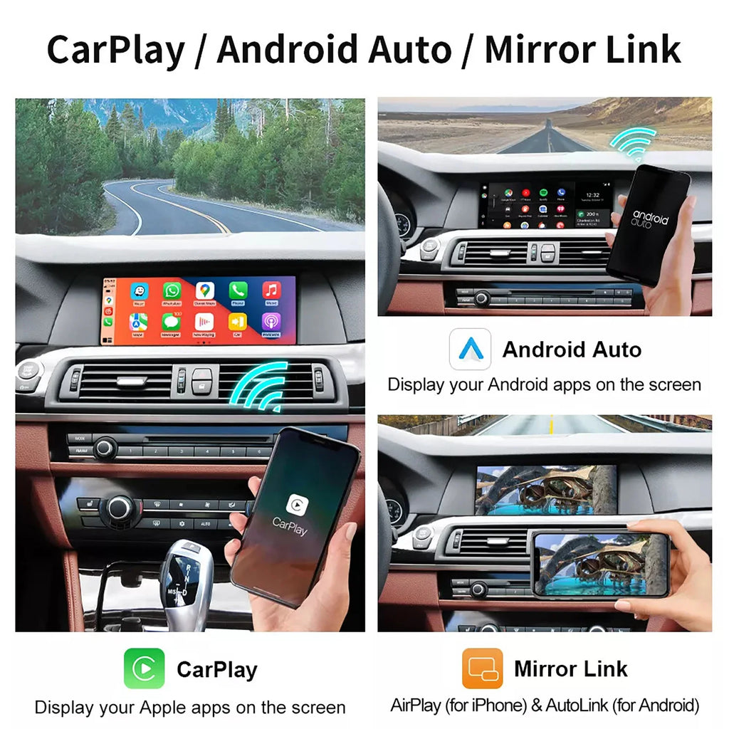 Wireless CarPlay Support Wireless/ Wired Android IOS For BMW CIC System Car 5 7 Series F10
