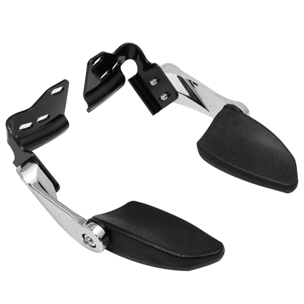 Black Rear Passenger Adjust Stealth Armrests For Harley Touring Electra Street Glide Road King C - Automotive LED Light